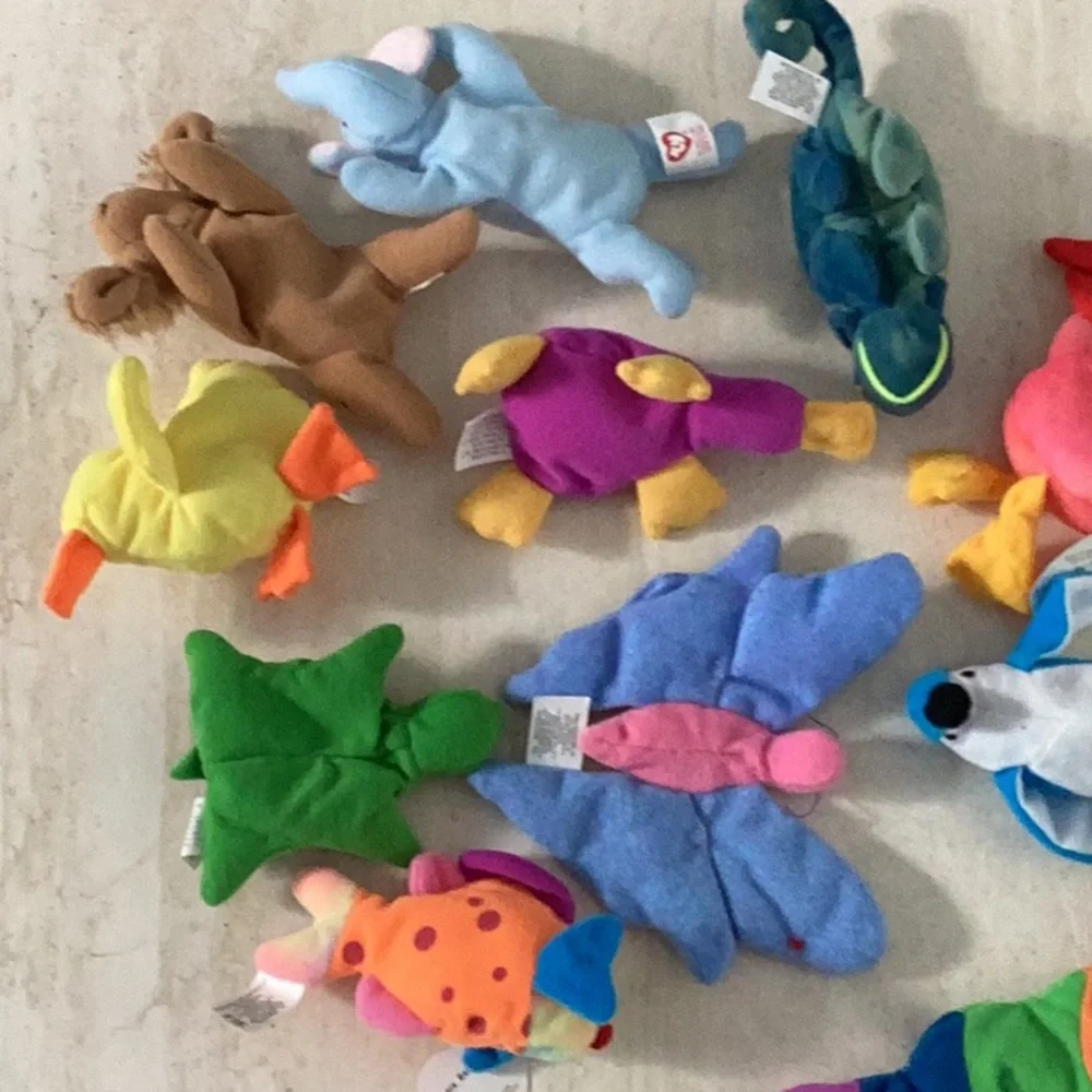 Ty Teenie Beanie Babies 1993 Vintage 90s Toys Animals Lot Of 11 McDonald’s Toy